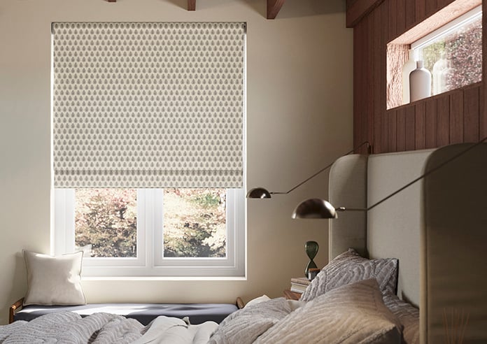 Emily Bond Jaipur, Charcoal - Twist&Fit Roman Blind - Image 3